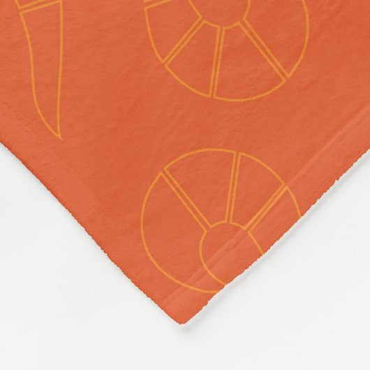 Rena Rouge Circle Abzeichen Fleecedecke (Ecke)