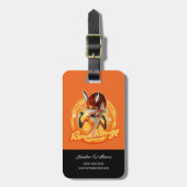 Rena Rouge Circle Abzeichen Gepäckanhänger (Vorderseite vertikal)