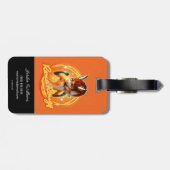 Rena Rouge Circle Abzeichen Gepäckanhänger (Rückseite horizontal)