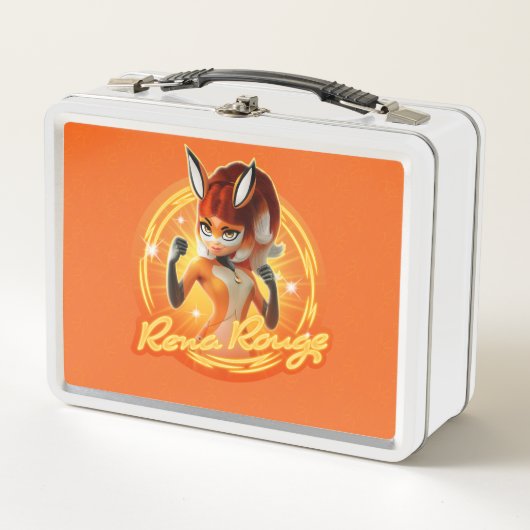 Rena Rouge Circle Abzeichen Metall Brotdose (Vorderseite)