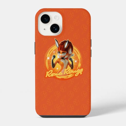 Rena Rouge Kreis-Abzeichen iPhone Hülle (Rückseite)