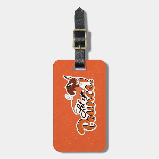 Rena Rouge | Lasst uns abprallen Gepäckanhänger (Vorderseite vertikal)