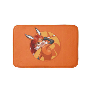 Rena Rouge Orange Abzeichen Badematte