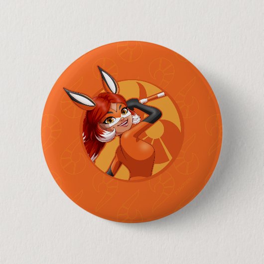 Rena Rouge Orange Abzeichen Button (Vorderseite)