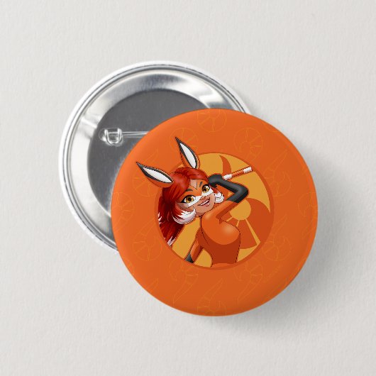 Rena Rouge Orange Abzeichen Button (Vorne & Hinten)