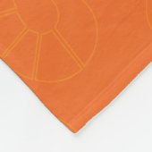 Rena Rouge Orange Abzeichen Fleecedecke (Ecke)