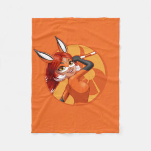 Rena Rouge Orange Abzeichen Fleecedecke