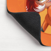 Rena Rouge Orange Abzeichen Mousepad (Ecke)