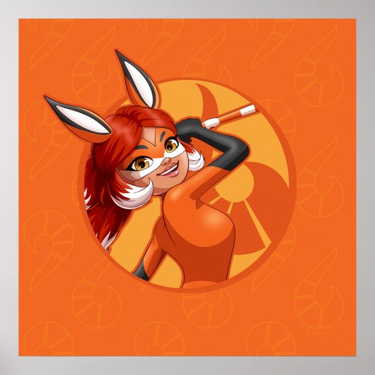 Rena Rouge Orange Abzeichen Poster (Vorne)