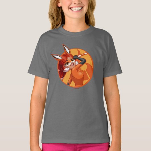 Rena Rouge Orange Abzeichen T-Shirt (Vorderseite)