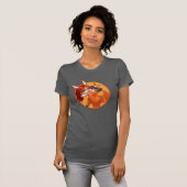 Rena Rouge Orange Abzeichen T-Shirt (Vorne ganz)