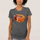 Rena Rouge Orange Abzeichen T-Shirt (Vorderseite)