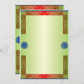 Renaisaince Mittelalterliche Hochzeit Einladung (Vorne/Hinten)