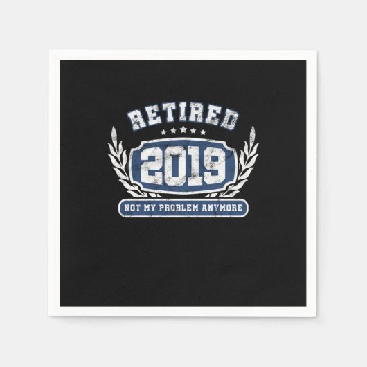 Renaissance 2019 Nicht mein Problem noch lustiger Serviette (Vorderseite)