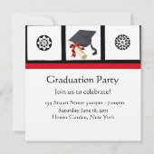 RENAISSANCE ABSCHLUSS Red Wax Siegel Monogramm Einladung (Rückseite)