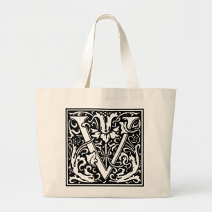 Renaissance Alphabet Letter V Tasche