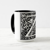 Renaissance Alphabet Letter Z on Tasse (Vorderseite Links)