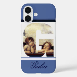 RENAISSANCE ANGEL G LETTER Winged Cherub Monogramm iPhone 16 Hülle
