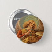 Renaissance Angel Violine Melozzo da Forli Button (Vorne & Hinten)
