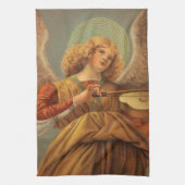 Renaissance Angel Violine Melozzo da Forli Geschirrtuch (Vertikal)