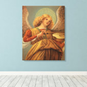 Renaissance Angel Violine Melozzo da Forli Leinwanddruck (Insitu (Holzboden))
