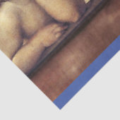 RENAISSANCE ANGELA LETTER Monogramm Blau Seidenpapier (Ausschnitt)