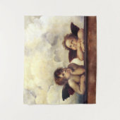 RENAISSANCE ANGELS Raffaello Sanzio, Winged Cherub Wandteppich (Vorderseite)