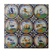 Renaissance Animals Niederlande Fliese (Vorderseite)