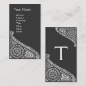 RENAISSANCE ARCHITECT/ Architecture Monogramm 1 Visitenkarte (Vorne/Hinten)