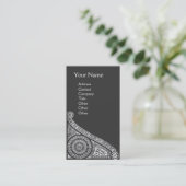 RENAISSANCE ARCHITECT/ Architecture Monogramm 1 Visitenkarte (Stehend Vorderseite)