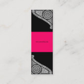 RENAISSANCE ARCHITECT Architecture, Pink Black Mini Visitenkarte (Rückseite)