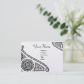 RENAISSANCE ARCHITECT,Architektur,Black Platinum Visitenkarte (Stehend Vorderseite)