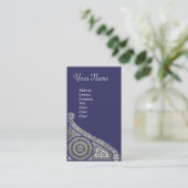 RENAISSANCE ARCHITECT Architektur, Blau, Weiß Visitenkarte (Stehend Vorderseite)