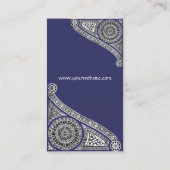 RENAISSANCE ARCHITECT Architektur, Blau, Weiß Visitenkarte (Rückseite)