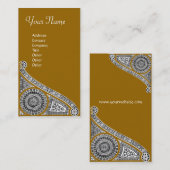 RENAISSANCE ARCHITECT,Architektur,Gelb, Weiß Visitenkarte (Vorne/Hinten)