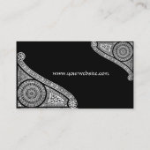 RENAISSANCE ARCHITECT,Architektur,Schwarz und Weiß Visitenkarte (Rückseite)