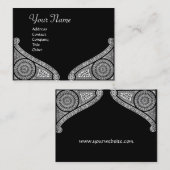 RENAISSANCE ARCHITECT,Architektur,Schwarz und Weiß Visitenkarte (Vorne/Hinten)