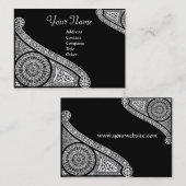 RENAISSANCE ARCHITECT,Architektur,Schwarz und Weiß Visitenkarte (Vorne/Hinten)