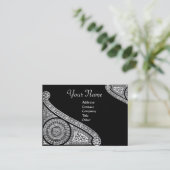 RENAISSANCE ARCHITECT,Architektur,Schwarz und Weiß Visitenkarte (Stehend Vorderseite)