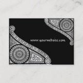 RENAISSANCE ARCHITECT,Architektur,Schwarz und Weiß Visitenkarte (Rückseite)