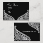 RENAISSANCE ARCHITECT,Architektur,Schwarz und Weiß Visitenkarte (Vorne/Hinten)