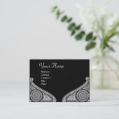 RENAISSANCE ARCHITECT,Architektur,Schwarz und Weiß Visitenkarte (Stehend Vorderseite)