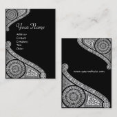 RENAISSANCE ARCHITECT,Architektur,Schwarz und Weiß Visitenkarte (Vorne/Hinten)