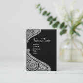 RENAISSANCE ARCHITECT,Architektur,Schwarz und Weiß Visitenkarte (Stehend Vorderseite)