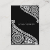 RENAISSANCE ARCHITECT,Architektur,Schwarz und Weiß Visitenkarte (Rückseite)