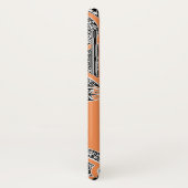 RENAISSANCE ARCHITECT Mandarine Orange Monogramm Case-Mate iPhone Hülle (Hinten/Links)