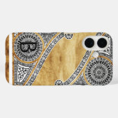 RENAISSANCE ARCHITECT-Parchment-Monogramm Case-Mate iPhone Hülle (Rückseite (Horizontal))