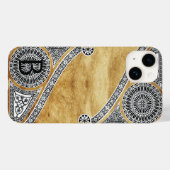 RENAISSANCE ARCHITECT-Parchment-Monogramm Case-Mate iPhone Hülle (Rückseite (Horizontal))