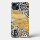 RENAISSANCE ARCHITECT-Parchment-Monogramm Case-Mate iPhone Hülle (Rückseite)