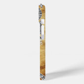 RENAISSANCE ARCHITECT-Parchment-Monogramm Case-Mate iPhone Hülle (Rückseite / Links)